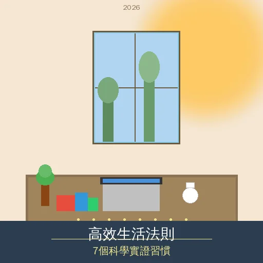 2026 高效生活法則：科學實證的 7 個習慣，讓你不再瞎忙