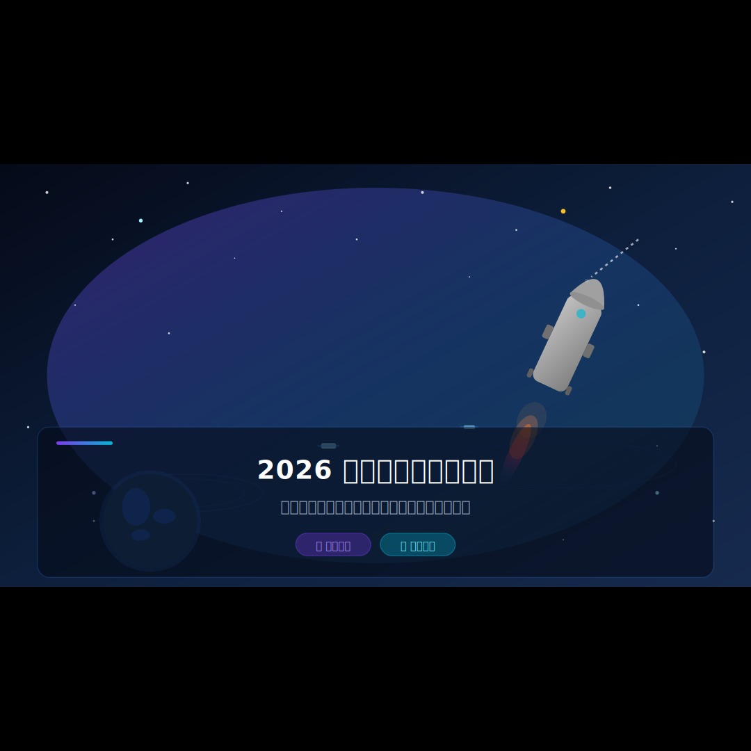 2026 太空科技商業化指南：從衛星網路到太空旅遊，宇宙經濟時代全面來臨