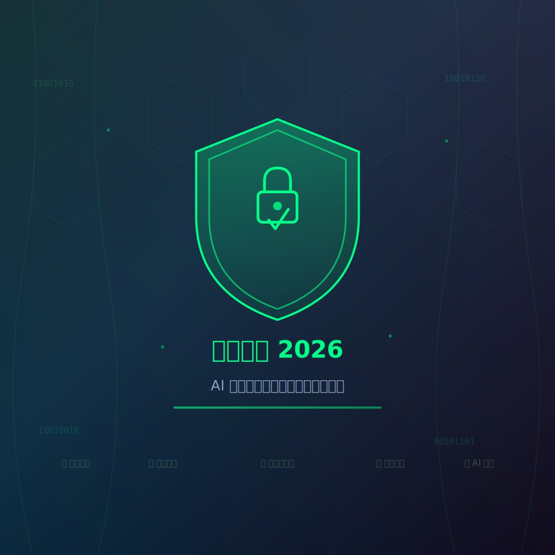 資訊安全 2026 完整指南：AI 時代的個人與企業防禦實戰策略