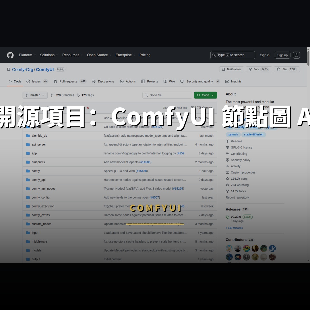 12.4 萬星開源項目：ComfyUI 節點圖 AI 生成引擎