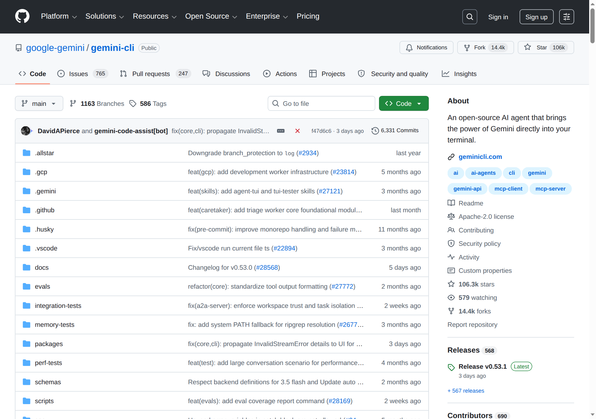 10.6 萬星開源項目：Google Gemini CLI — 將 Gemini 帶入終端機的官方 AI 代理