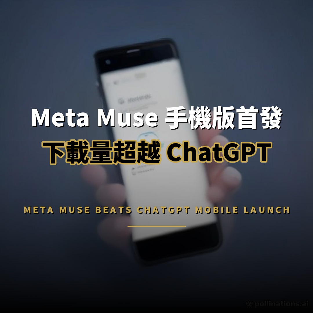 Meta Muse 手機版下載量超越 ChatGPT