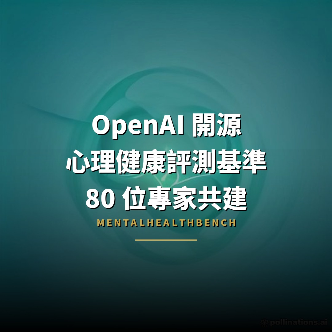 OpenAI 開源心理健康評測基準：80 位專家共建