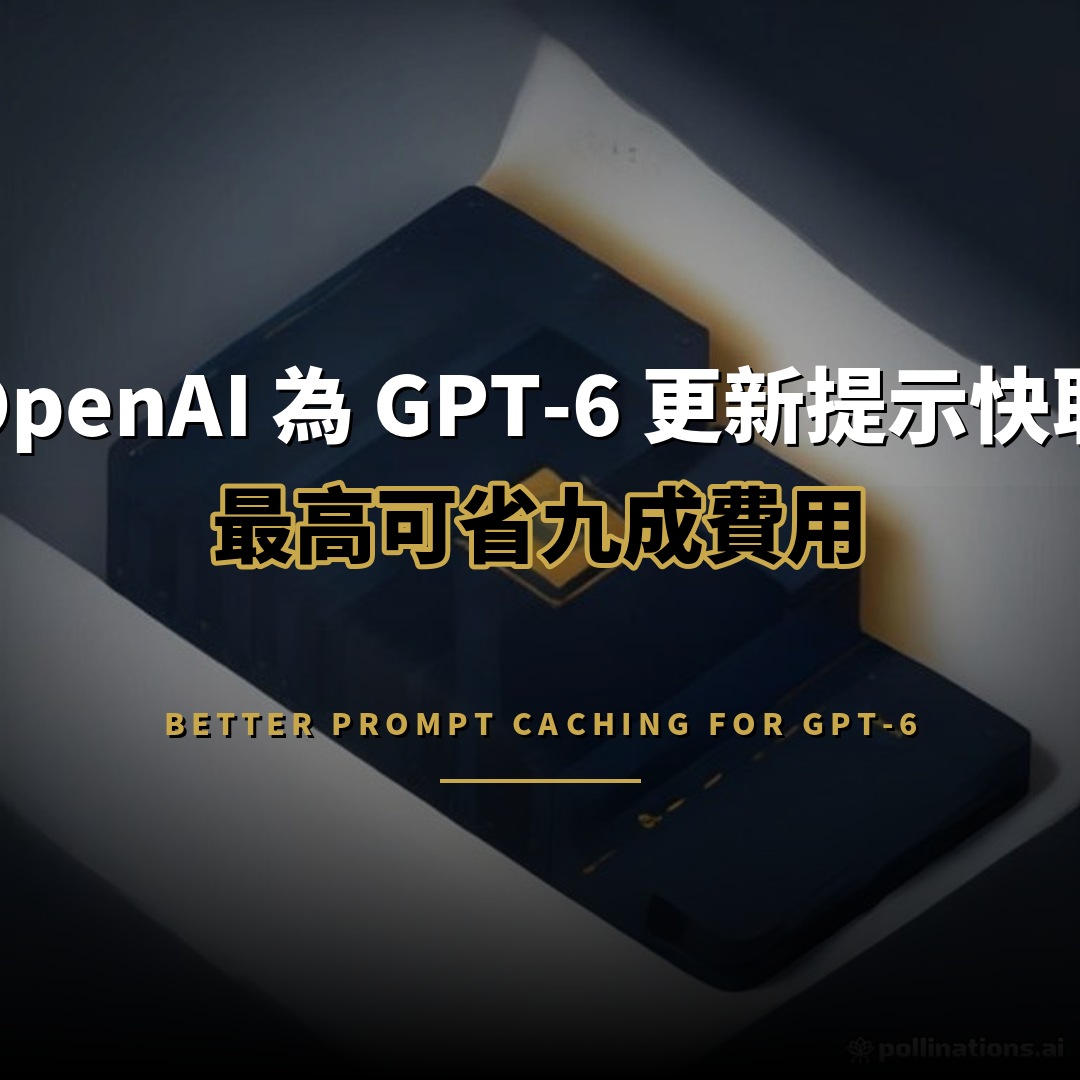 OpenAI 為 GPT-6 更新提示快取：最高省九成